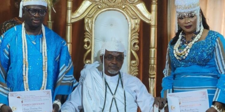Gbenga Oso, Wife Installed as Owu Chiefs in Grand Abeokuta Ceremony